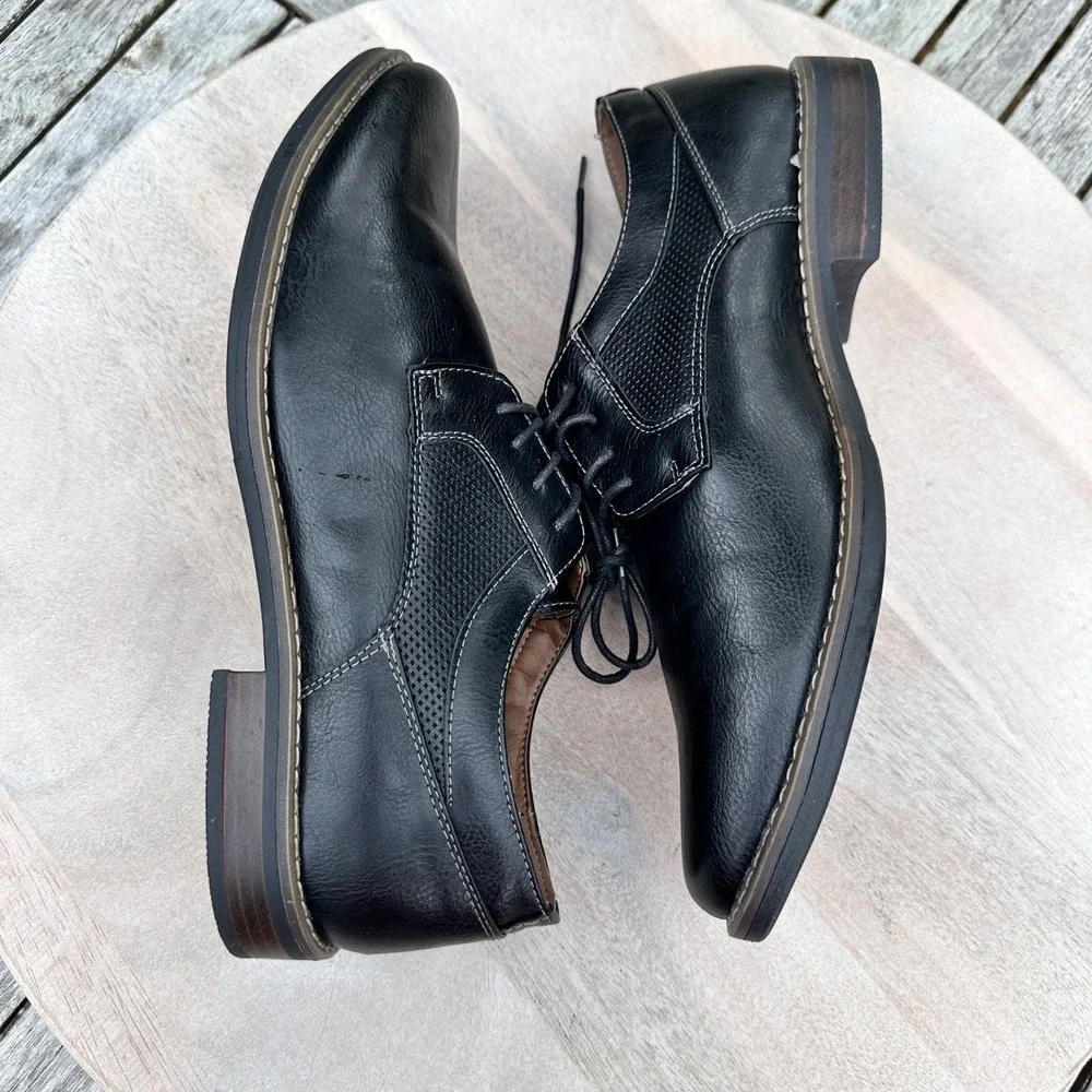Sonoma Goods For Life Mens Jack Black Derby Dress Shoes Black Size 10.5